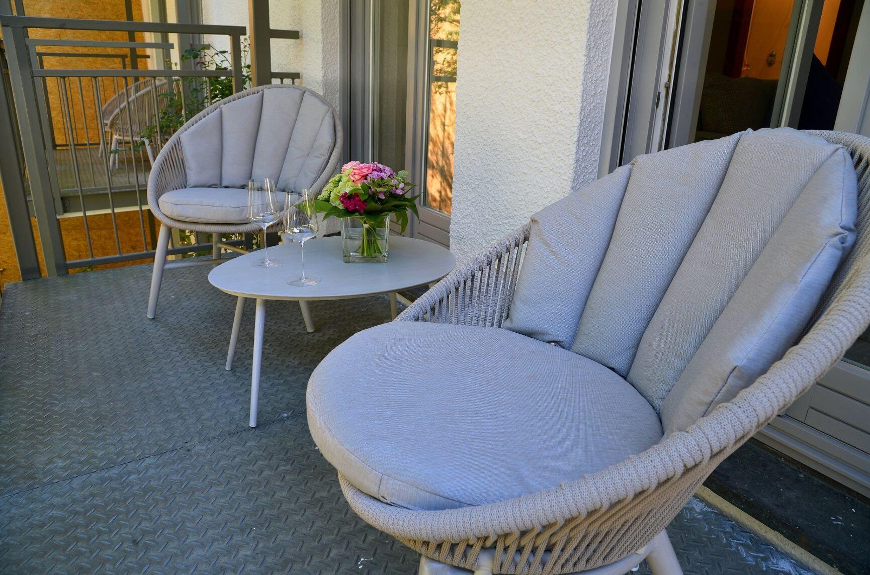 Balkon der Garden Suite