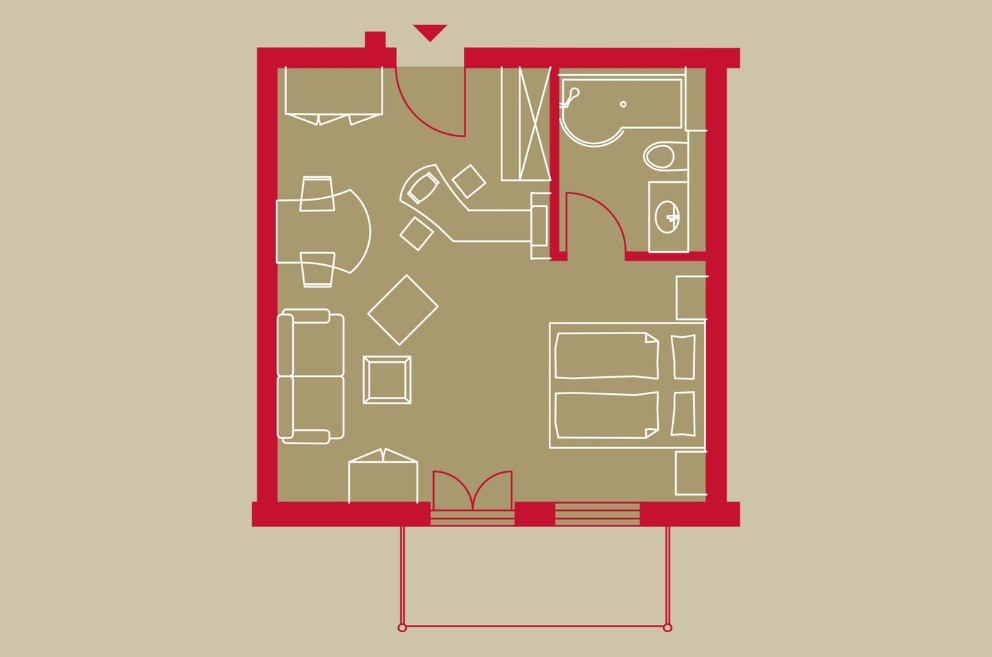 Grundriss Garden Studio