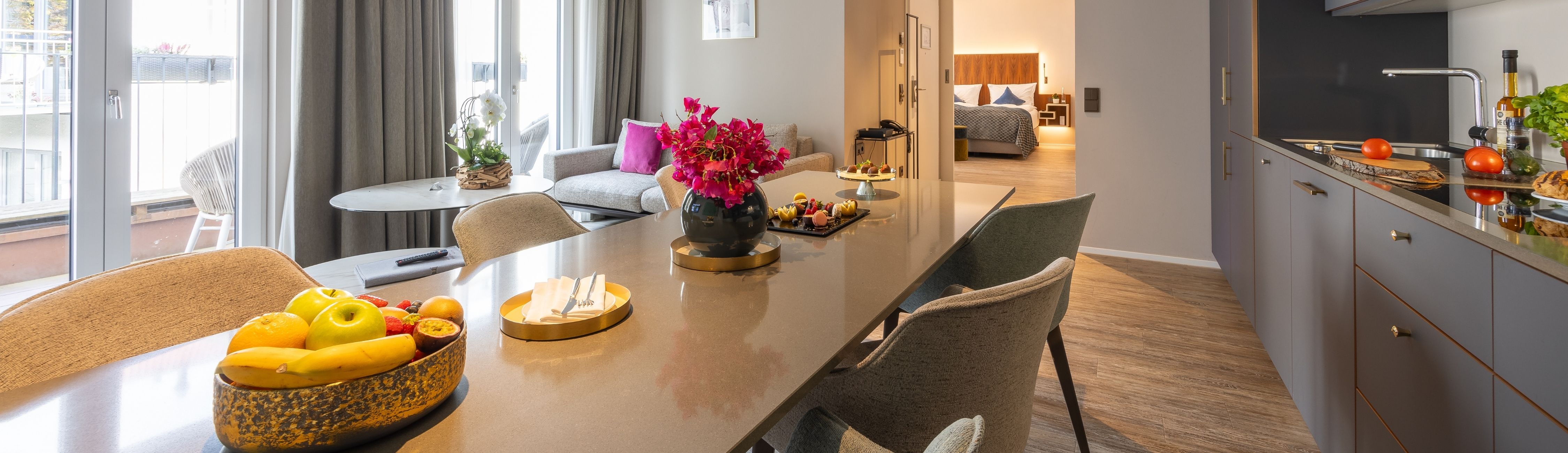 Essbereich der Maximilian Munich Suites