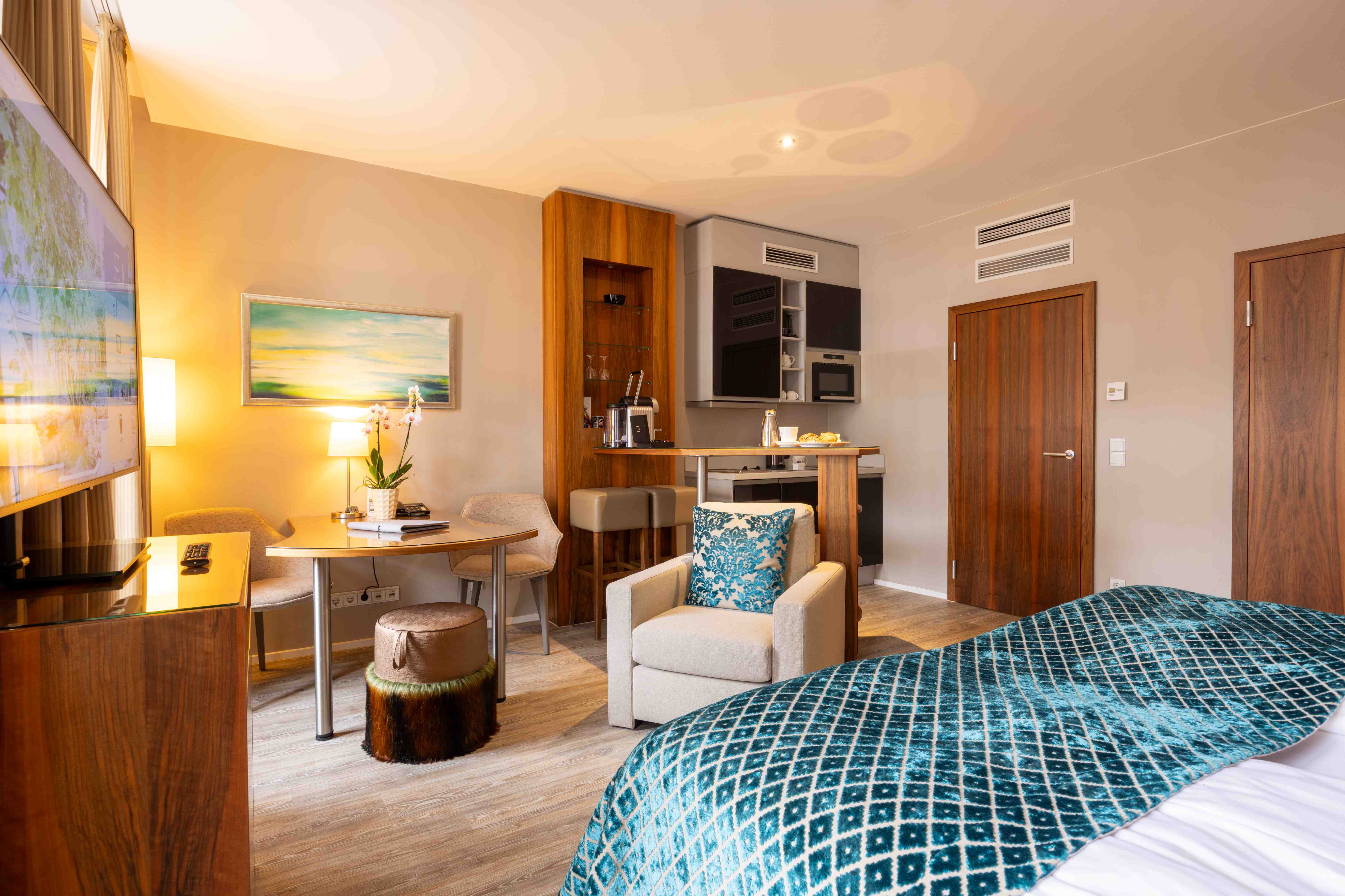 Schlafbereich der City Suite