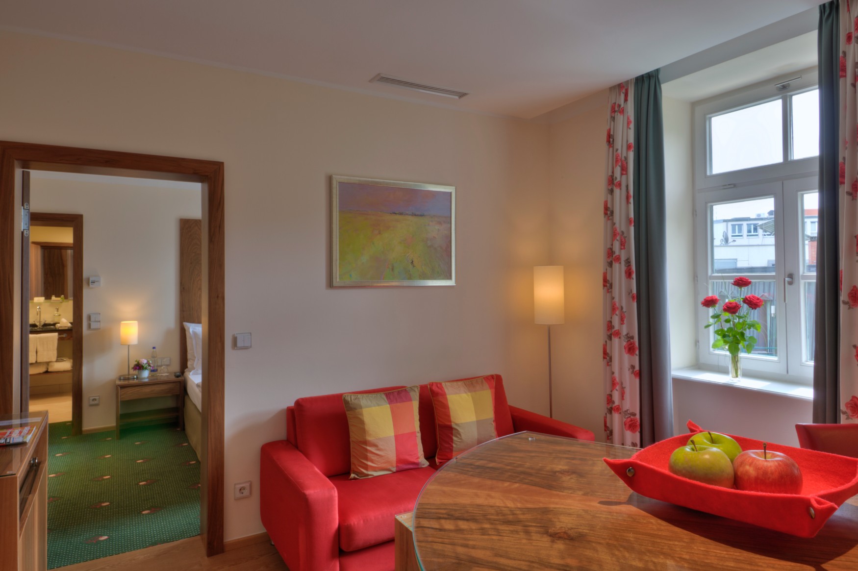 Wohnbereich der Garden Suite